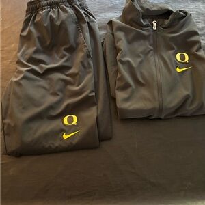 University of Oregon Nike Black Sweat Set